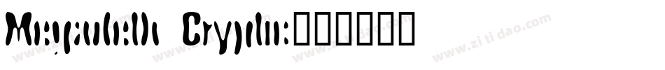 Megadeth Cryptic字体转换